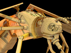 サイバー蚊のバグ 3Dモデル