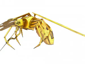 サイバー蚊のバグ 3Dモデル