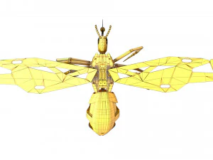 サイバー蚊のバグ 3Dモデル