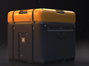 sci-fi equipement box 3D 模型