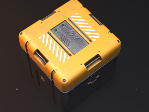 sci-fi equipement box 3D 模型