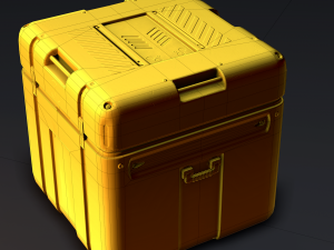 sci-fi equipement box 3D 模型