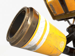 robot fantascientifico monociclo Modello 3D