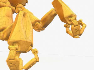 robot fantascientifico monociclo Modello 3D