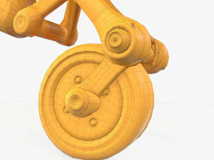 robot fantascientifico monociclo Modello 3D