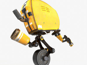 monocykl sci-fi robot Model 3D