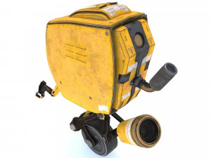 robot fantascientifico monociclo Modello 3D