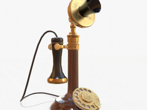retro telephone 3D Model