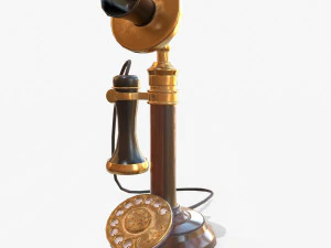 retro telephone 3D Model