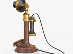 retro telephone Modelo 3D