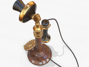 retro telephone Modelo 3D