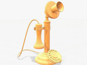retro telephone Modelo 3D