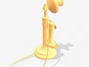 retro telephone Modelo 3D