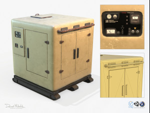 electric box pbr Modello 3D