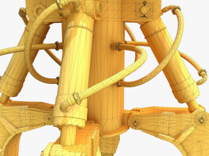mechanical arm pbr Modelo 3D