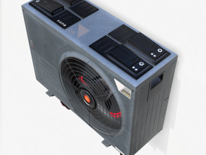 sci-fi airconditiong pbr Modèle 3D