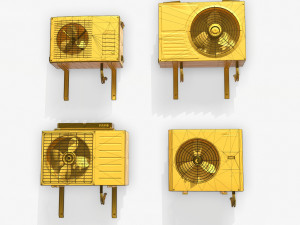 sci-fi airconditiong pbr Modèle 3D