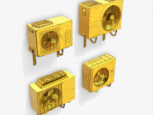 fantascienza aria condizionata pbr Modello 3D