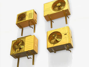 fantascienza aria condizionata pbr Modello 3D