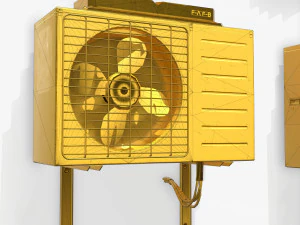 fantascienza aria condizionata pbr Modello 3D