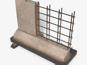 street barrier pbr Modelo 3D