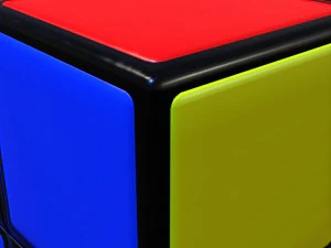 rubiks cube low poly pbr 3D Model