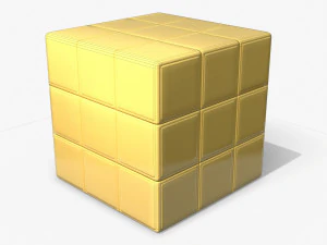 rubiks cube low poly pbr 3D Model