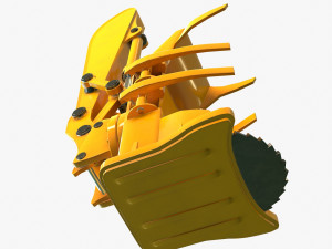 feller bucher arm pbr riged 3D Модель