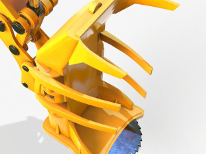feller bucher arm pbr riged 3D Модель