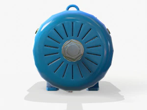 electric engine pbr 3D Model