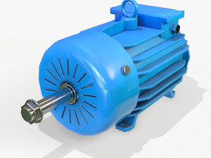 electric engine pbr Modèle 3D