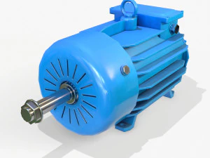electric engine pbr 3D Model