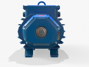 electric engine pbr Modèle 3D