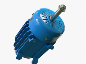 electric engine pbr 3D Model
