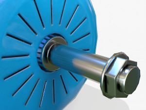 electric engine pbr Modèle 3D