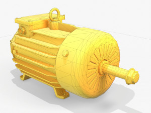 electric engine pbr Modèle 3D