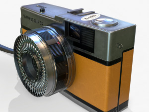 olympis trip 35 camera pbr low poly Modello 3D