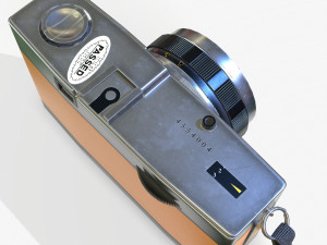olympis trip 35 camera pbr low poly Modello 3D