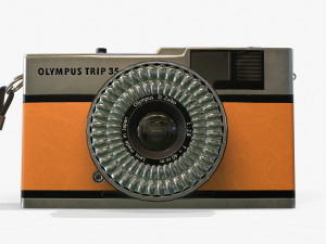 olympis trip 35 camera pbr low poly Modello 3D