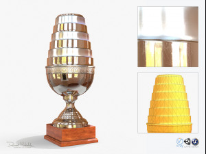 esl trophy pbr Modelo 3D