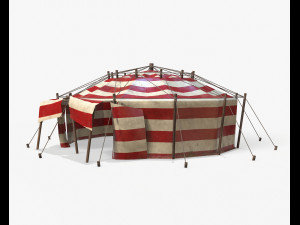 circus tent pbr 3D मॉडल