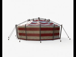circus tent pbr 3D मॉडल