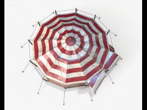 circus tent pbr 3D मॉडल