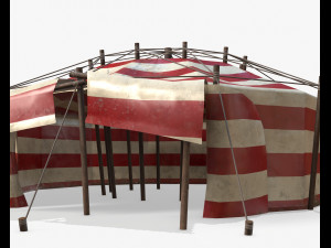 circus tent pbr 3D मॉडल