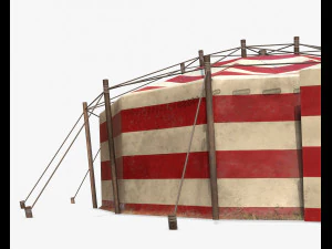 tendone da circo pbr Modello 3D