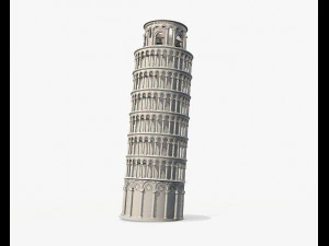 pisa tower pbr 3D Model