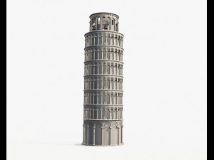 pisa tower pbr Model 3D