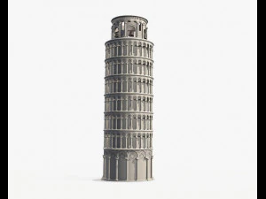 pisa tower pbr 3D Model
