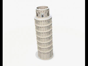 pisa tower pbr 3D Model