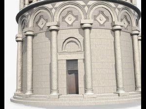 pisa tower pbr Model 3D